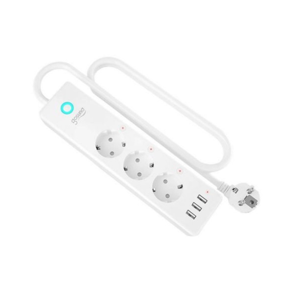 Фильтр сетевой Gosund Smart plug P1, 3 USB, 3 розетки